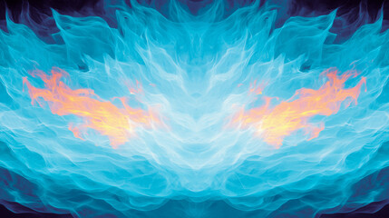 An abstract interpretation of vibrant flames, radiating a mystical glow that captures the essence of transformation and energy.