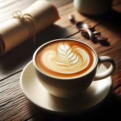 찻잔 속 카페라떼