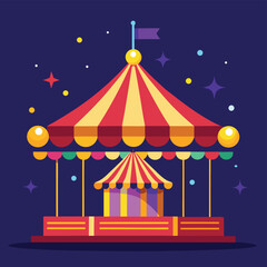 Obraz premium circus tent vector illustration