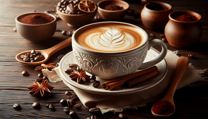 찻잔 속 카페라떼