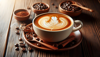 찻잔 속 카페라떼