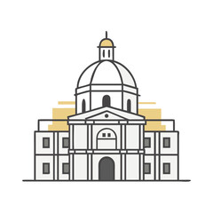 Fototapeta premium Lisbonne, quartier de l'Alfama, panthéon national.icon