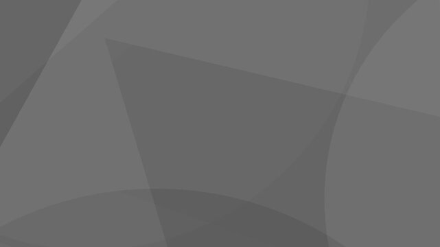Abstract loopable gray background of rotating triangular shapes and circles, modern smooth monochrome gradient pattern with minimalist aesthetic