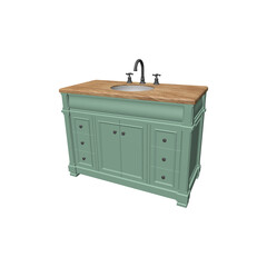 wooden vanity