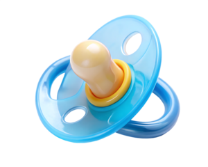 baby pacifier isolated on white background ,PNG. AI Generated