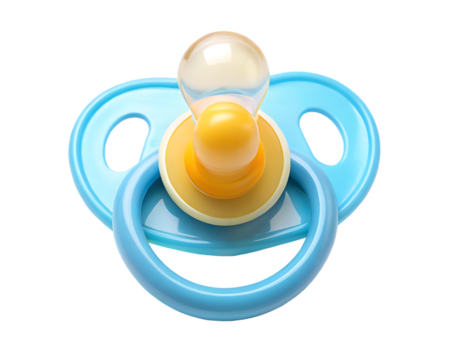 baby pacifier isolated on white background ,PNG. AI Generated