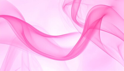 An ethereal, abstract composition in soft pink tones, featuring flowing, wavy shapes that create a sense of movement and lightness. Smooth gradients