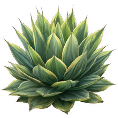 Fototapeta premium A digital illustration of a vibrant, multi-layered succulent plant with a dark background