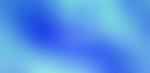 Abstract soft blue gradient. premium design grainy noise gradation background