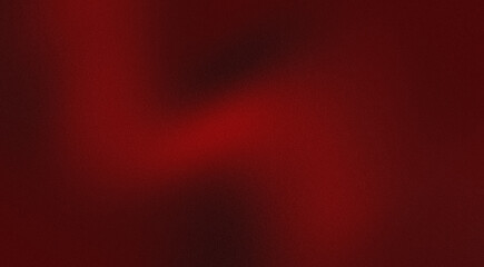 Abstract red gradient background, light and shadow on the backdrop with dimensions, brave tone wall with intense color, horizontal wallpaper. 