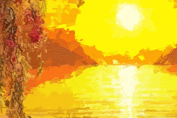 Various oil paintings, flowers, geese, roses, peonies, chrysanthemums, lakes, moonlight, forests, scenery