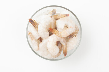 Peeled shrimp is the meat of shrimp with the shell removed.
