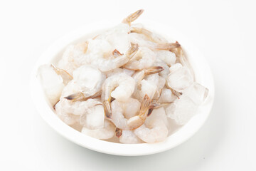 Peeled shrimp is the meat of shrimp with the shell removed.
