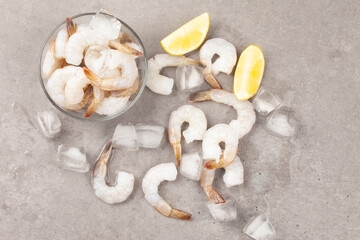 Peeled shrimp is the meat of shrimp with the shell removed.
