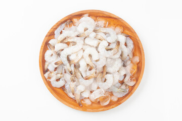 Peeled shrimp is the meat of shrimp with the shell removed.
