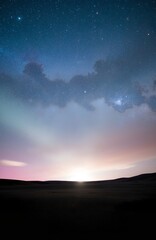 Fototapeta premium sunset in the mountains