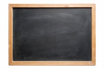 blank blackboard isolated on white background ,PNG. AI Generated