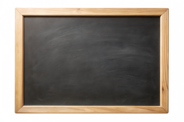 blank blackboard isolated on white background ,PNG. AI Generated