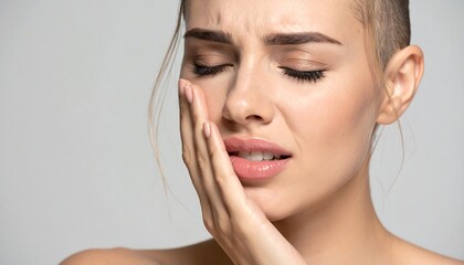 Woman Experiencing Toothache - A Portrait of Dental Pain and Discomfort.