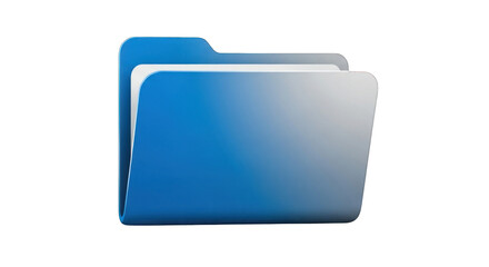 Blue Folder Icon for File Management and Organization.