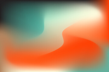 Orange Cyan Cream White Black Abstract Gradient Background with Smooth Flow, Abstract Gradient Background Collection