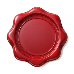 blank seal isolated on white background ,PNG. AI Generated