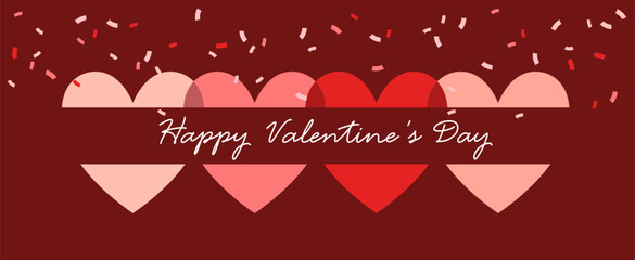 Happy Valentine's Day. Greeting card. Vector.
