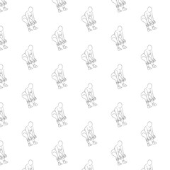 Exercises for health, a woman doing weightlifting or yoga holds dumbbells in her hands, image on an isolated background for application to fabric or paper or use as a texture