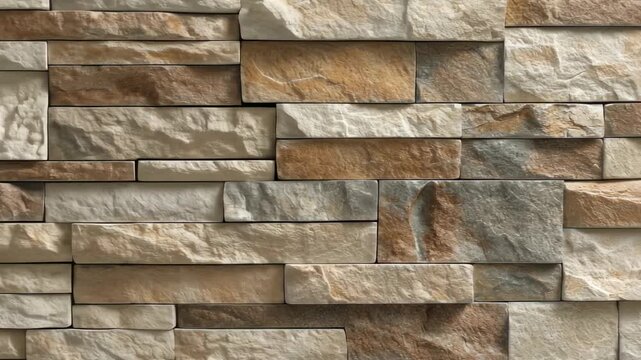 Rectangular stone wall cladding