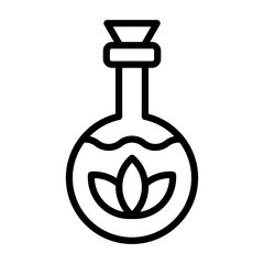 Essential Oils Icon - Black Outline