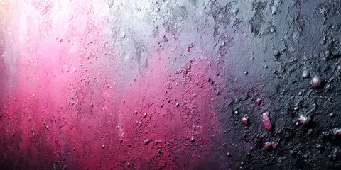 Intense Pink and Dark Textured Surface with Rough Grunge Paint Effect