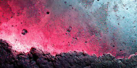 Vivid Abstract Texture Background with Contrasting Pink, Blue, and Black Hues