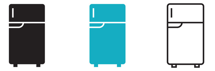 Fridge icon. Electronic equipment Vector illustration.  EPS 10