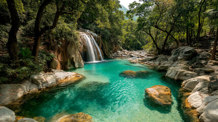 Fototapeta premium waterfall in the forest