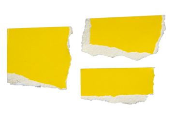 PNG Ripped yellow paper torn edges with transparent background paper tear