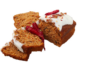 Carrot cake with a chili bite to it