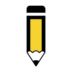 pencil drawing tool for creativity and education vector