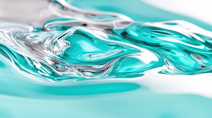 Serene background with flowing water patterns and soft reflections: A tranquil composition with abstract water patterns in shades of blue and silver, accented by gentle ripples and reflections,