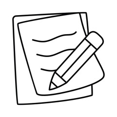 Clipboard for teacher records and student progress Icon
