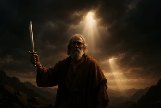 Abraham Raises the Blade as Heaven Holds Its Breath, The Moment Faith Outweighs Fear