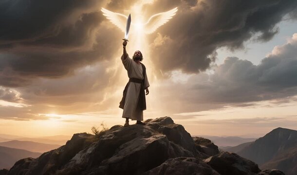 Abraham Raises the Blade as Heaven Holds Its Breath, The Moment Faith Outweighs Fear