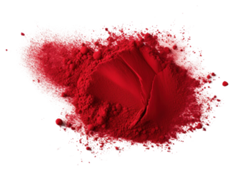 PNG Pigment powder red white background splattered.
