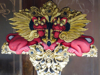 Very ancient masks and wooden carved items