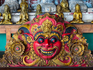 Very ancient masks and wooden carved items