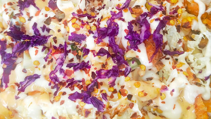 Vegitable salad with source 