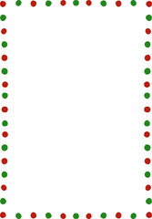 Whimsical Christmas Frame, Hand Drawn Whimsical Christmas Border Decoration