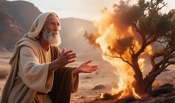 Moses Argues with Fire: The Burning Bush That Speaks and Refuses to Burn Out