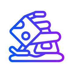 icon snow vehicle with style gradient