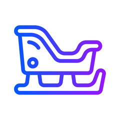 icon sled with style gradient