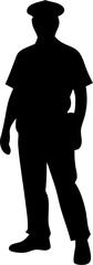 Police Silhouettes Collection &ndash; Law Enforcement Shadow Figures and Security Concept Art